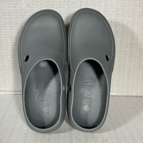 Crocs Gray Unisex Strapless Comfort Slip-on Clogs (8527) Men's 8/Women's 10 - Picture 1 of 6
